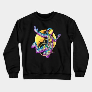 astronaut freefall space Crewneck Sweatshirt